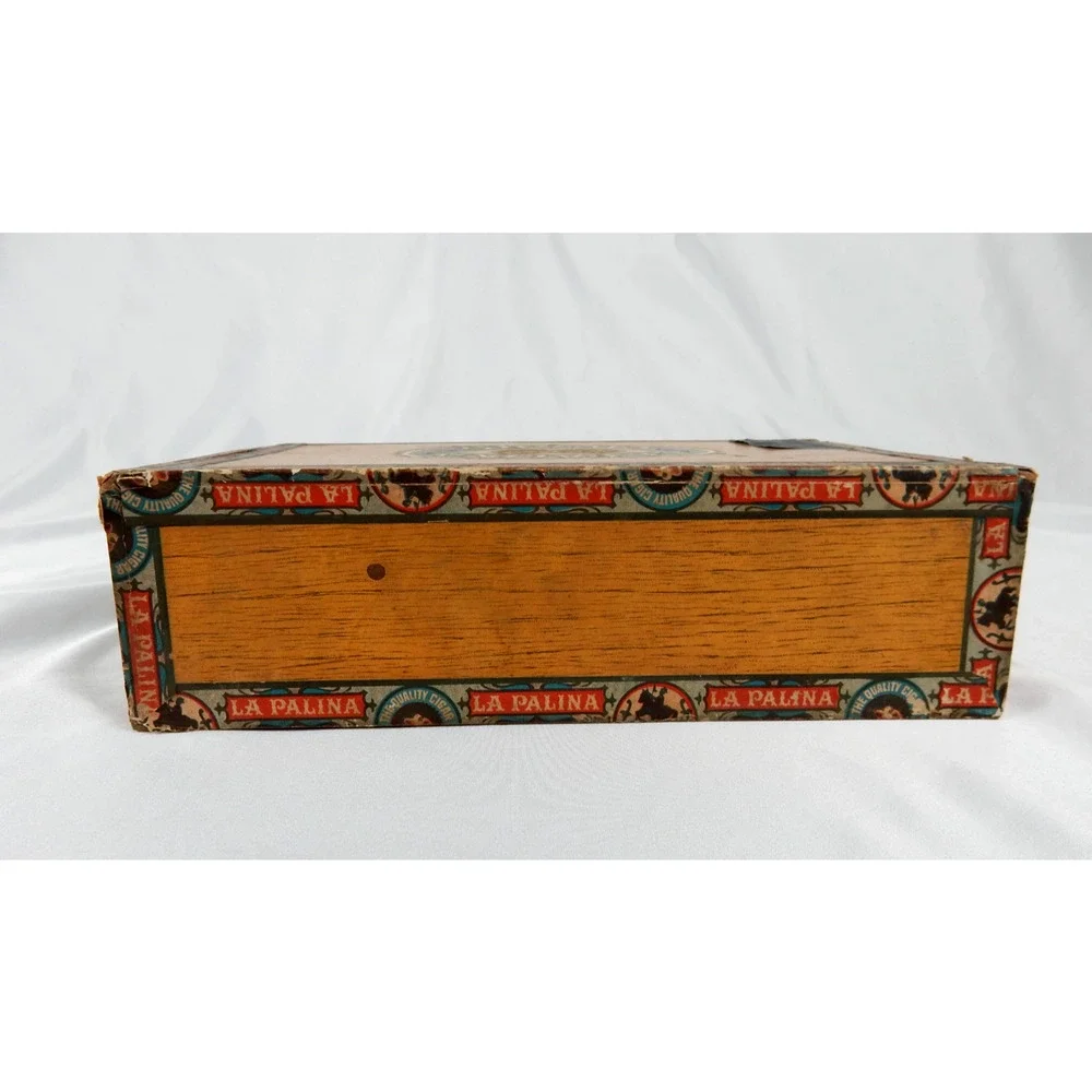 Vintage La Palina Excellente Wood Cigar Box Congress Cigar Co Philadelphia